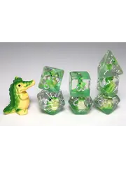 Foam Brain Smiling Crocodile RPG Dice Set
