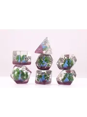 Foam Brain Vibrant Peacock RPG Dice Set