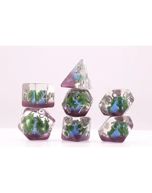 Foam Brain Vibrant Peacock RPG Dice Set