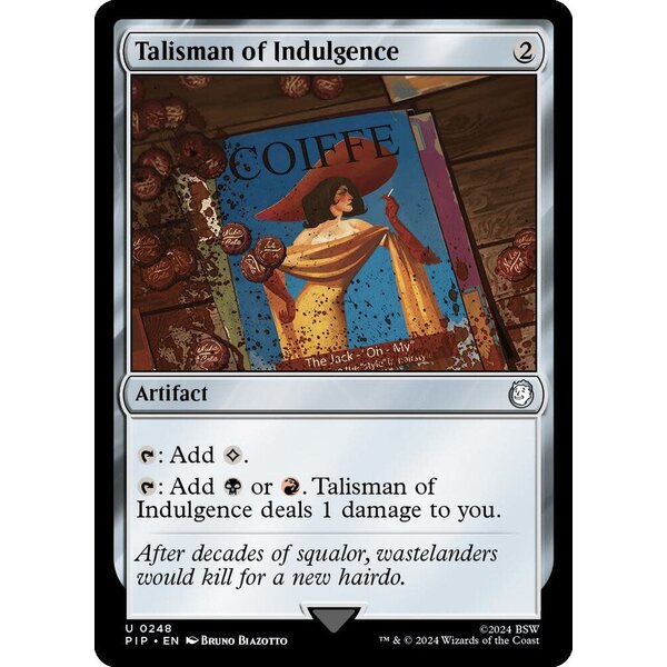 Magic: The Gathering Talisman of Indulgence (248) Lightly Played