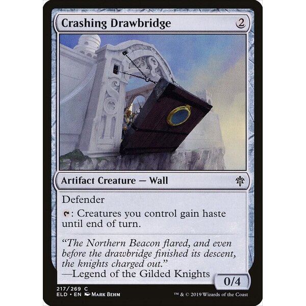 Magic: The Gathering Crashing Drawbridge (217) Lightly Played Foil
