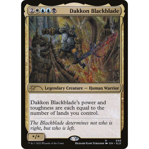 Magic: The Gathering Dakkon Blackblade (698) Lightly Played Foil