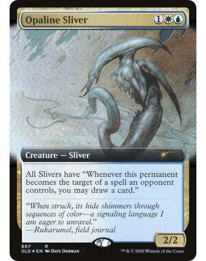 Magic: The Gathering Opaline Sliver (Extended Art) (667) Lightly Played Foil