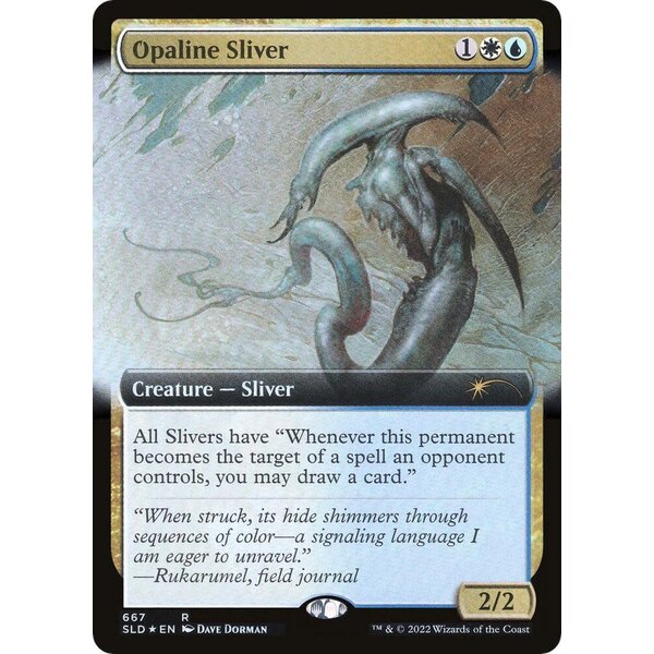 Magic: The Gathering Opaline Sliver (Extended Art) (667) Lightly Played Foil