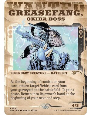 Magic: The Gathering Greasefang, Okiba Boss (1690) Lightly Played Foil