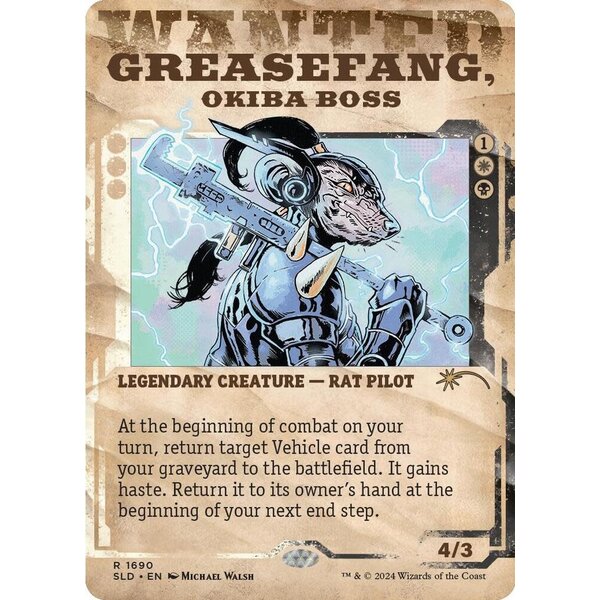 Magic: The Gathering Greasefang, Okiba Boss (1690) Lightly Played Foil