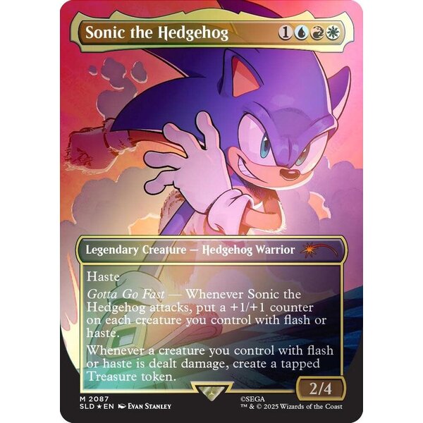 Magic: The Gathering Sonic the Hedgehog (Rainbow Foil) (2087) Lightly Played