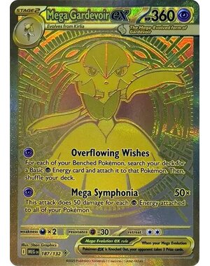 Pokemon Mega Gardevoir ex (187) Damaged