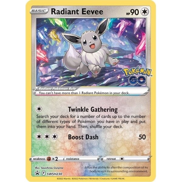 Pokemon Radiant Eevee (SWSH230) Damaged