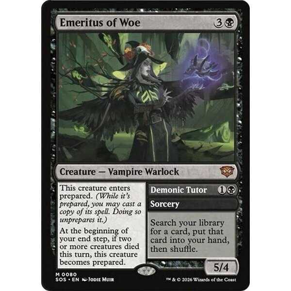 Magic: The Gathering Emeritus of Woe (080) Lightly Played