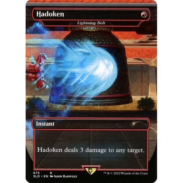 Magic: The Gathering Hadoken - Lightning Bolt (675) Lightly Played Foil