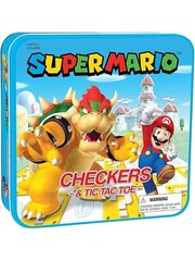 USAOPOLY Checkers Combo - Super Mario vs. Bowser
