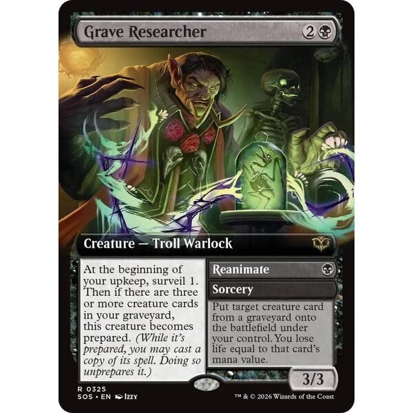 Magic: The Gathering Grave Researcher (Extended Art) (325) Lightly Played Foil