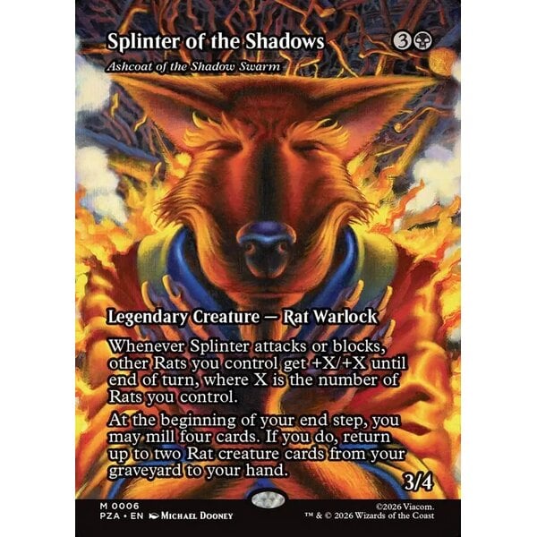 Magic: The Gathering Splinter of the Shadows - Ashcoat of the Shadow Swarm (Borderless) (006) Lightly Played