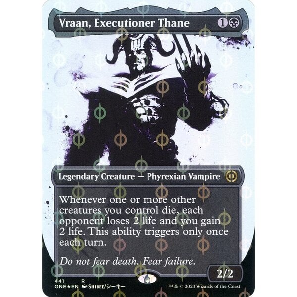 Magic: The Gathering Vraan, Executioner Thane (Showcase) (Step-and-Compleat Foil) (441) Lightly Played