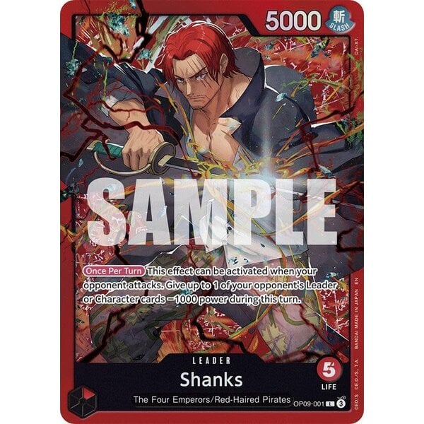 Bandai Shanks (Reprint) OP09-001) Lightly Played
