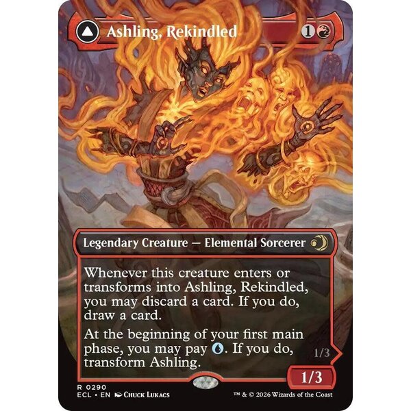 Magic: The Gathering Ashling, Rekindled (Borderless) (290) Lightly Played