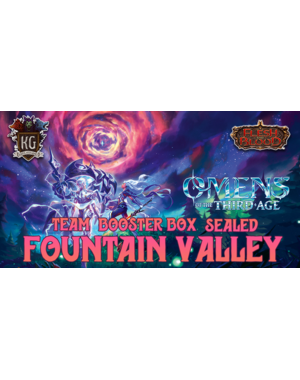 Flesh and Blood 6/7/26 Fountain Valley FAB Omens of the Third Age Booster Box Team Sealed Sunday 11 AM