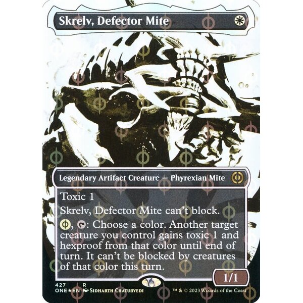 Magic: The Gathering Skrelv, Defector Mite (Showcase) (Step-and-Compleat Foil) (427) Lightly Played
