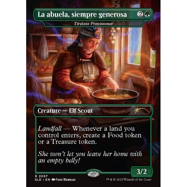 La abuela, siempre generosa - Tireless Provisioner (Rainbow Foil) (2057) Lightly Played Foil