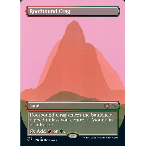 Magic: The Gathering Rootbound Crag (459) Lightly Played Foil