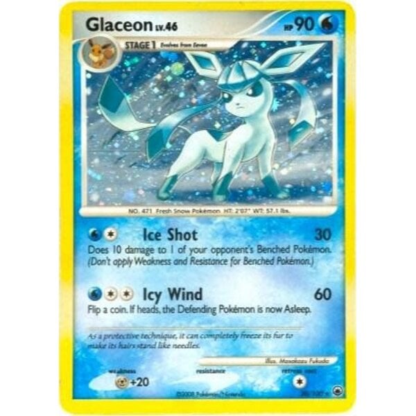 Pokemon Glaceon (DP Majestic Dawn) (020) Moderately Played