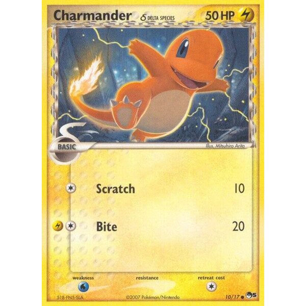 Pokemon Charmander (010) (Delta Species) Damaged
