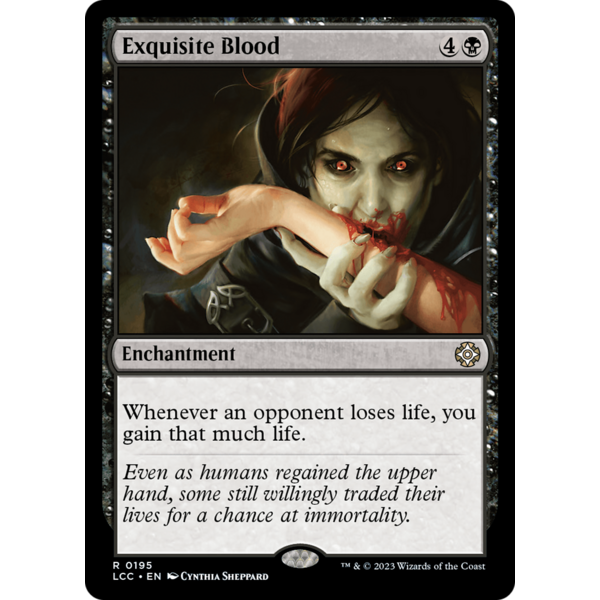 Magic: The Gathering Exquisite Blood (195) Lightly Played