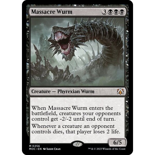 Magic: The Gathering Massacre Wurm (256) Lightly Played