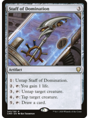 Magic: The Gathering Staff of Domination (343) Lightly Played