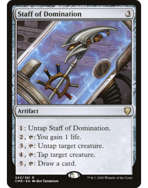 Magic: The Gathering Staff of Domination (343) Lightly Played