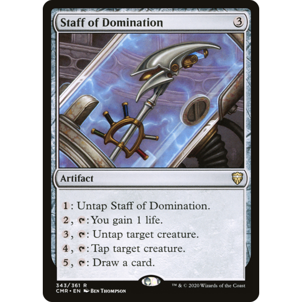 Magic: The Gathering Staff of Domination (343) Lightly Played