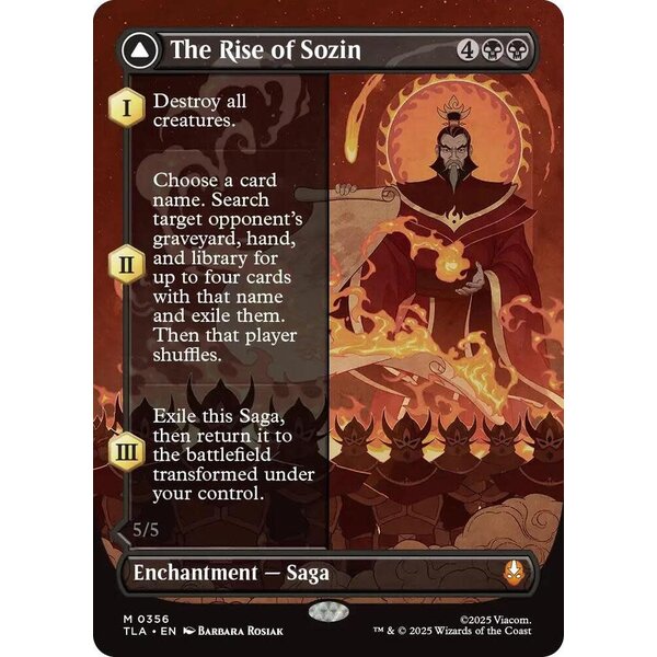 Magic: The Gathering The Rise of Sozin (Borderless) (356) Lightly Played