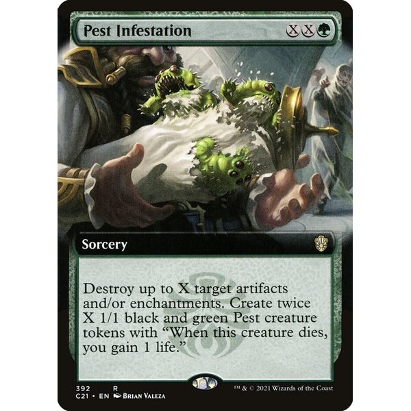 Magic: The Gathering Pest Infestation (Extended Art) (392) Lightly Played