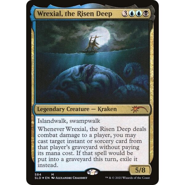 Magic: The Gathering Wrexial, the Risen Deep (584) Lightly Played Foil