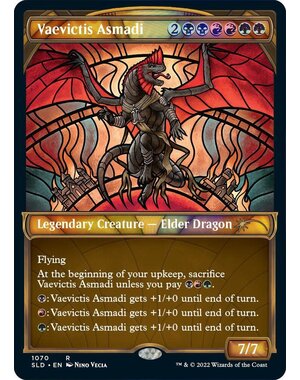 Magic: The Gathering Vaevictis Asmadi (Stained Glass) (Textured Foil) (1070) Lightly Played Foil