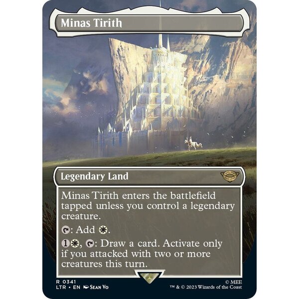 Magic: The Gathering Minas Tirith (Borderless) (341) Lightly Played Foil