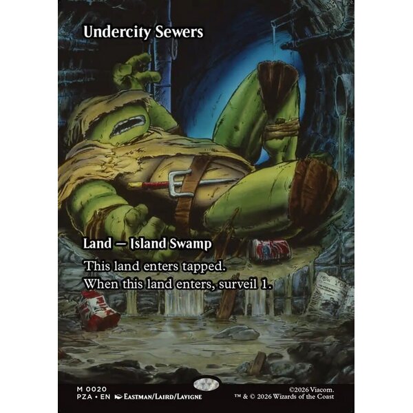Magic: The Gathering Undercity Sewers (Borderless) (020) Lightly Played Foil