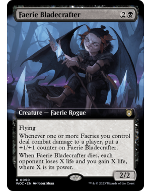 Magic: The Gathering Faerie Bladecrafter (Extended Art) (050) Lightly Played