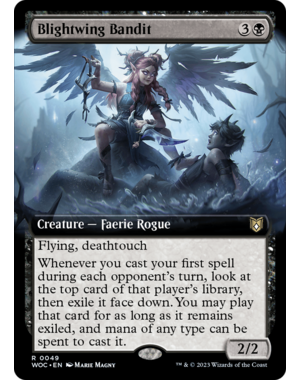 Magic: The Gathering Blightwing Bandit (Extended Art) (049) Lightly Played