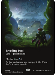 Magic: The Gathering Breeding Pool (Borderless) (Galaxy Foil) (373) Lightly Played