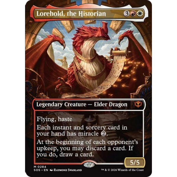 Magic: The Gathering Lorehold, the Historian (Borderless) (284) Lightly Played Foil