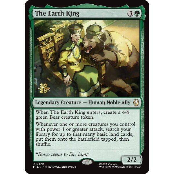 Magic: The Gathering The Earth King (172s) Lightly Played Foil