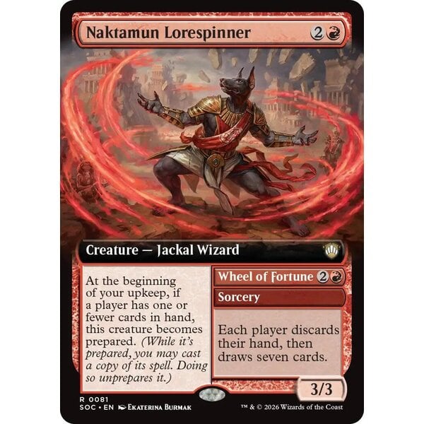 Magic: The Gathering Naktamun Lorespinner (Extended Art) (081) Lightly Played