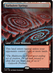 Magic: The Gathering Turbulent Springs (Extended Art) (105) Lightly Played