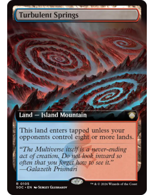 Magic: The Gathering Turbulent Springs (Extended Art) (105) Lightly Played