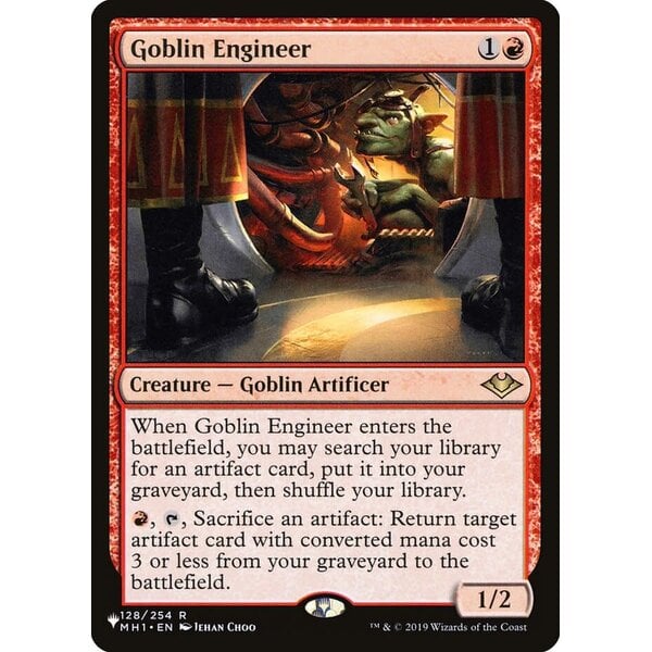 Magic: The Gathering Goblin Engineer (128) Lightly Played
