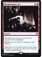 Magic: The Gathering Blasphemous Act (162) Lightly Played Foil