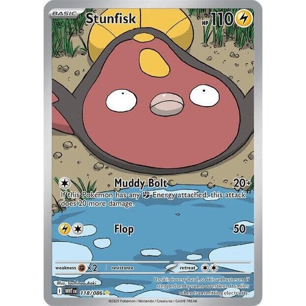 Pokemon Stunfisk (118) Lightly Played Holofoil