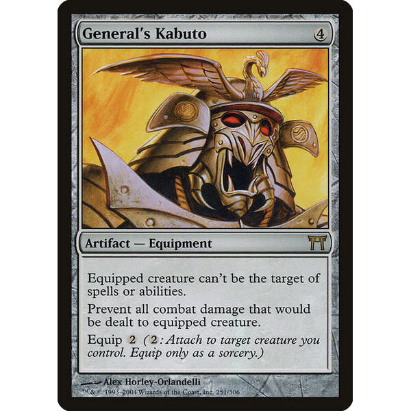 Magic: The Gathering General's Kabuto (251) Lightly Played